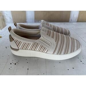 REEF Women's Neptun Elyse Tan Stripe Sneaker Size 7 Medium Width Brand New